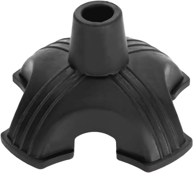 Stevige 19mm Viervoetige Wandelstokdop voor Extra Stabiliteit