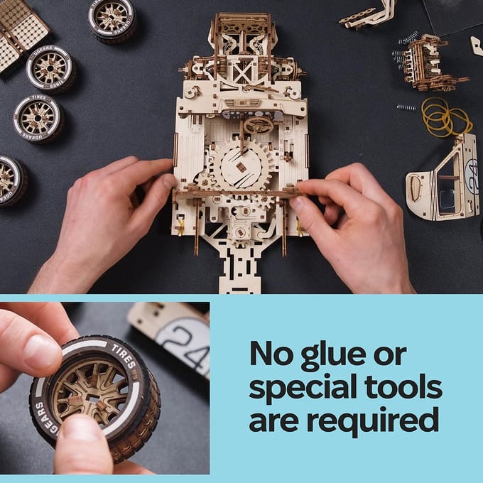UGEARS Houten 3D Model - UGT-24 Endurance Racer 1:12
