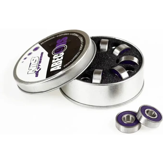 Nils Extreme Serie - ABEC-9 Kogellagers - Purper - Carbon - 8 stuks