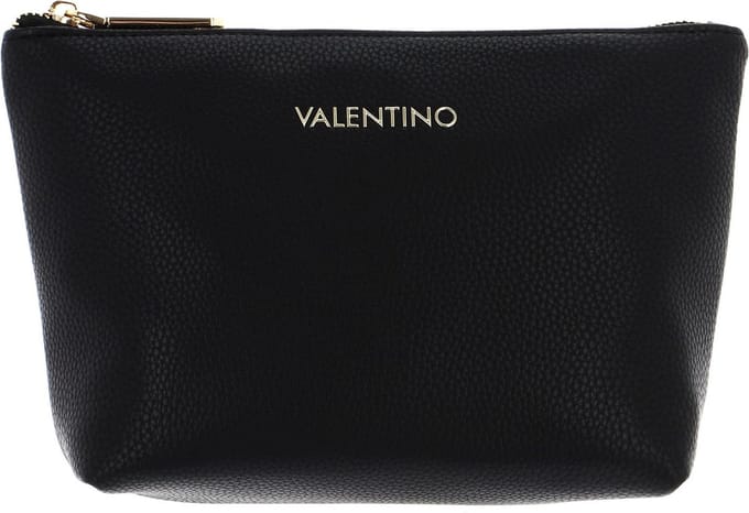 VALENTINO Toilettas Ring Re Soft Cosmetic Case Nero Zwart