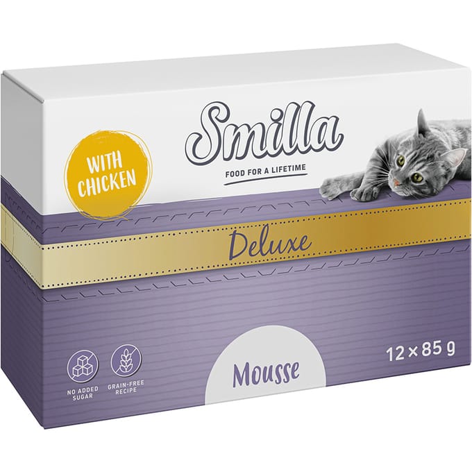 48x85g Smilla Deluxe Mousse Katten Natvoer