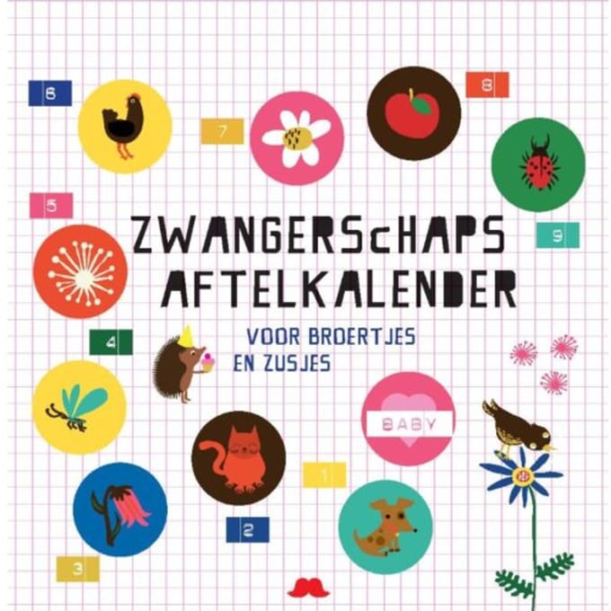 Zwangerschapsaftelkalender voor broertjes en zusjes