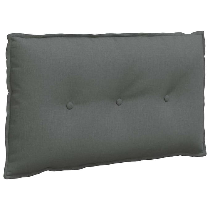 vidaXL - Rugkussen - Donkergrijs - 200 - x - 19 - x - 50 - cm - Stof