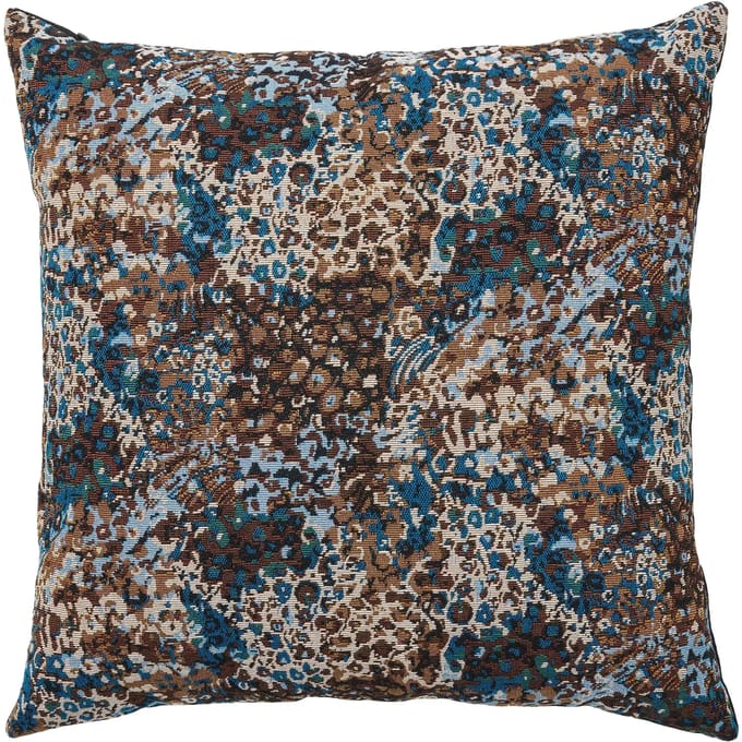 Lova sierkussen 45×45cm blauw, bruin.