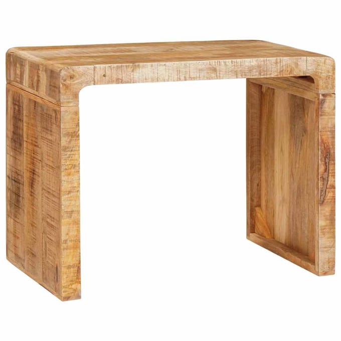 vidaXL - Bijzettafel - Bruin - 60 - x - 35 - x - 46 - cm - Massief - Mango - Hout