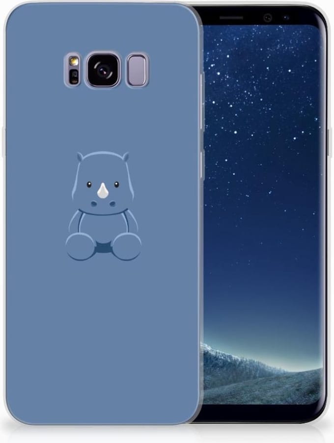Samsung Galaxy S8 Plus Telefoonhoesje met Naam Baby Rhino