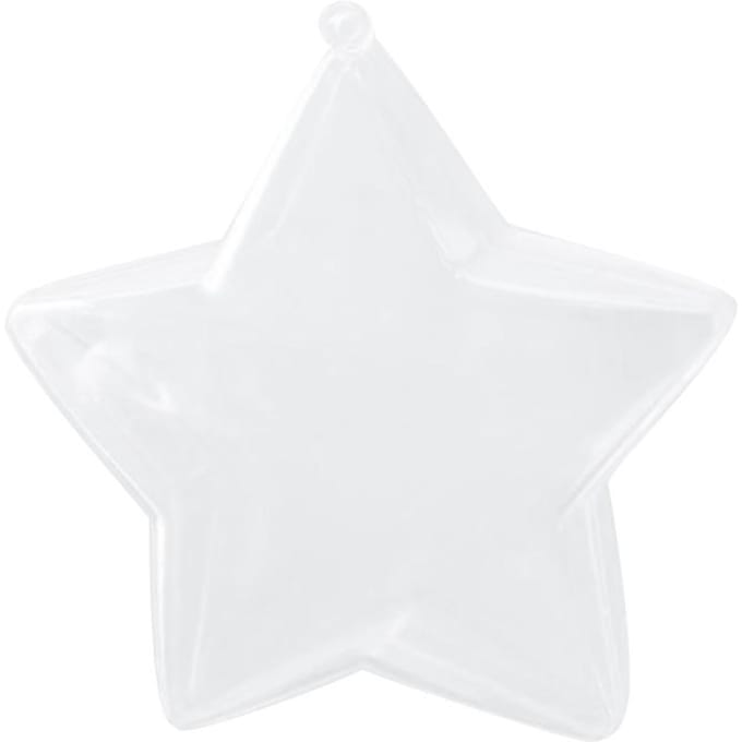 5 Stuks Transparante Bedankdoosjes Plastic Geschenkdoos Stervormige Snoepdoosjes voor Bruiloftsfeest white