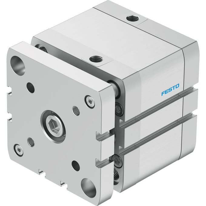 Festo Compacte Cilinder 80mm Boring 25mm Slag ISO 21287 Dubbelwerkend - 574061 - P2DRX