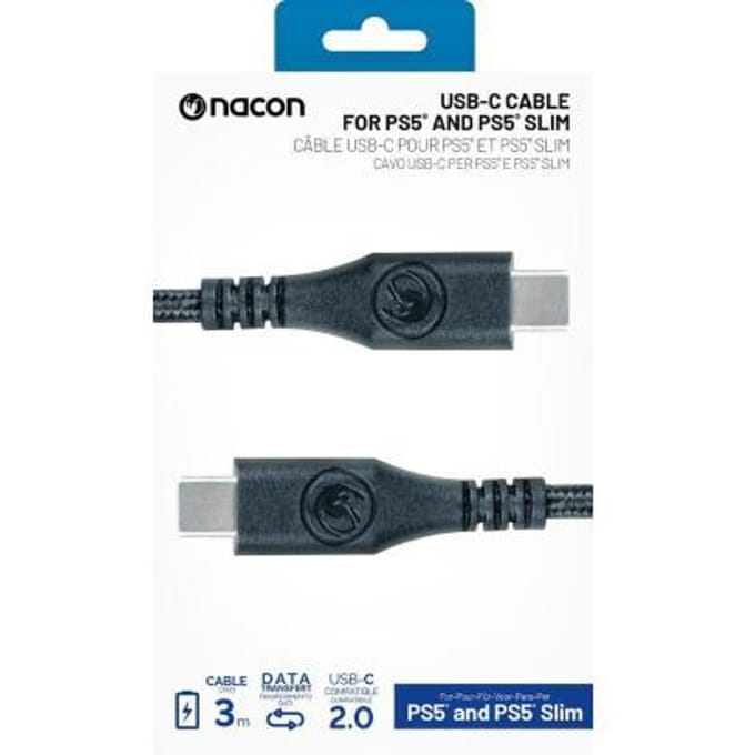 Sony PlayStation 5 PS5 Nacon Charging and Data Cable USB-C