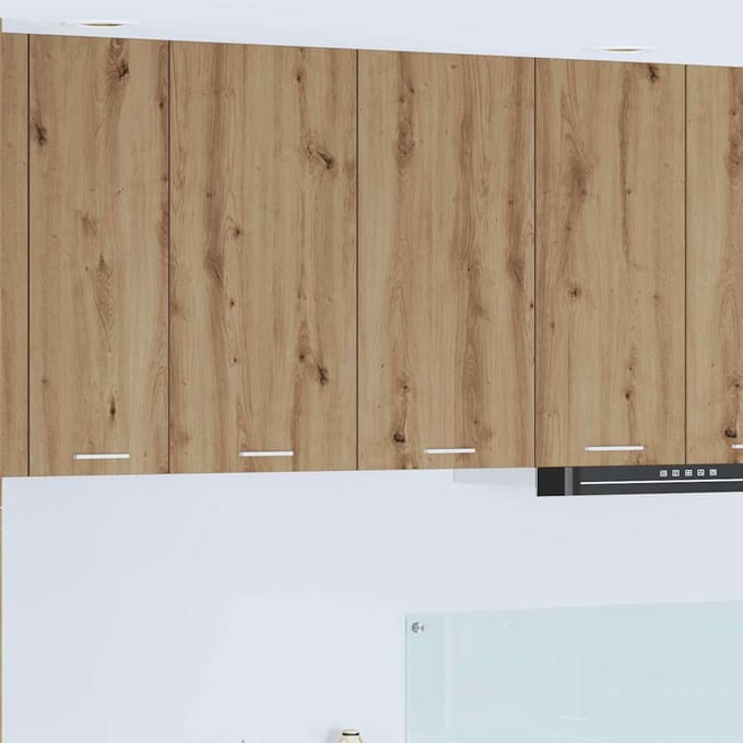 vidaXL - Hangkast - Artisan - Eiken - 80 - x - 31 - x - 80 - cm - Bewerkt - hout