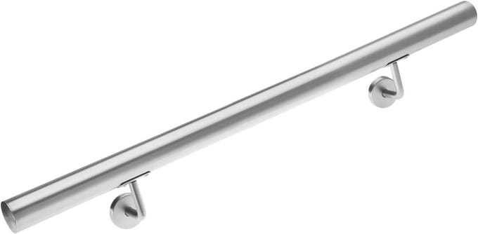 Trapleuning van Roestvrij Staal 80cm - Veiligheidsleuning voor Binnen en Buiten