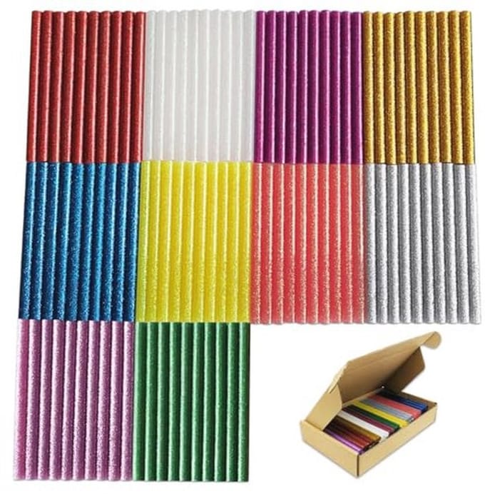 100 Stuks Lijmpatronen - Meerkleurig 100 x 7 mm voor Lijmpistool