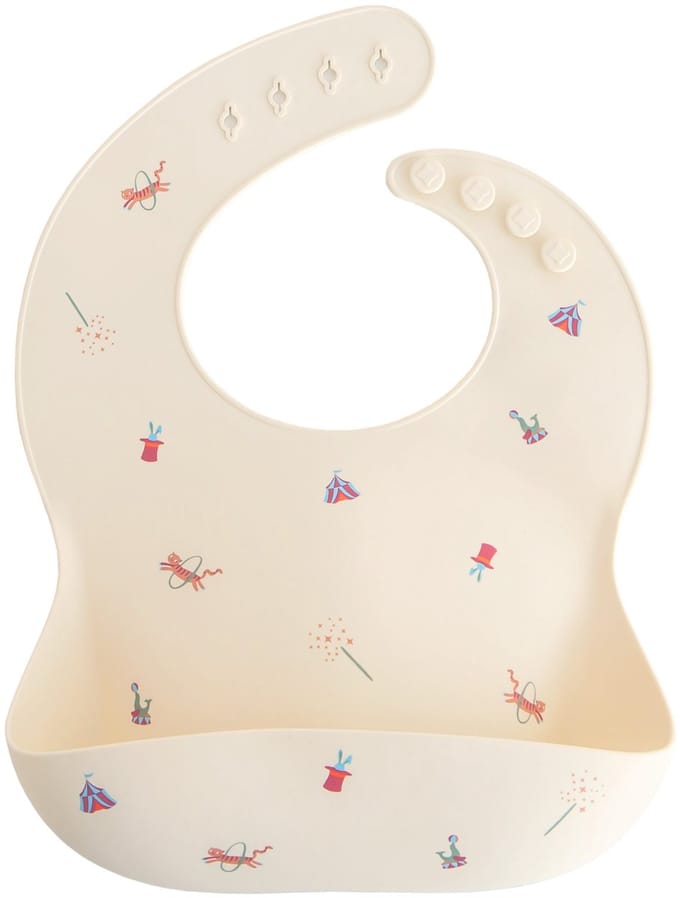 Mushie Siliconen Bib Slabbetje Circus