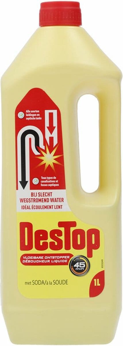 6x Destop Vloeibare Ontstopper 1 liter