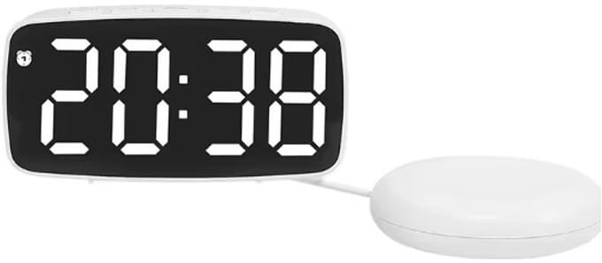 Vellix Trilwekker - Digitale Wekker met Bedschudder - Slechthorenden - Wit