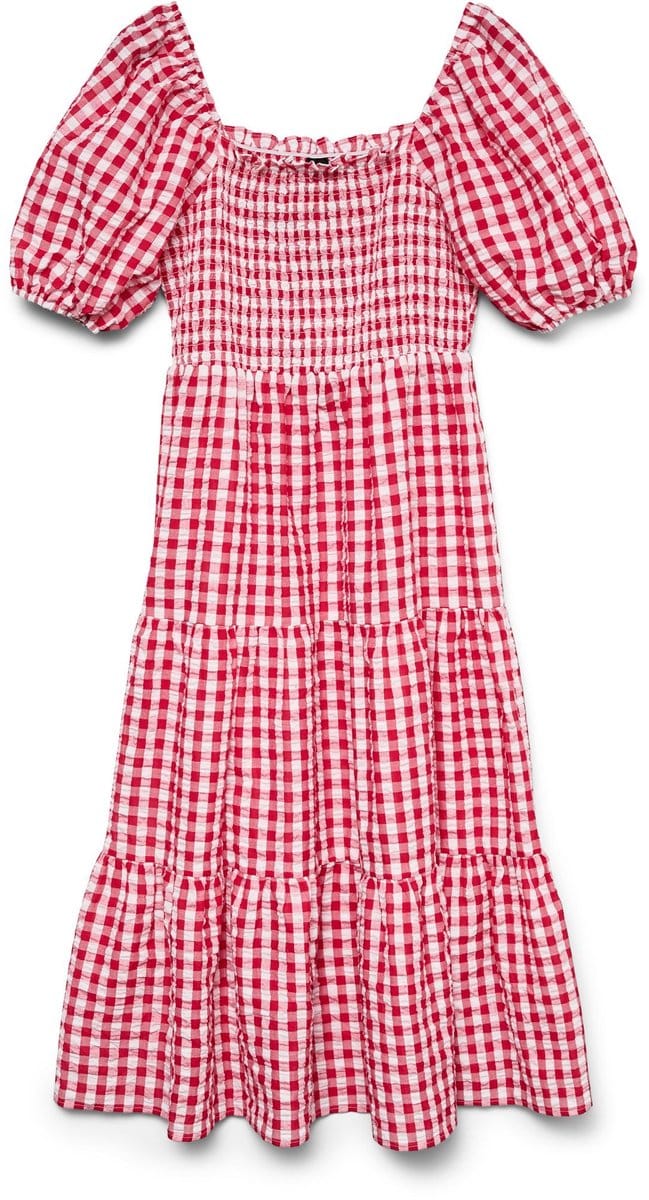 Vero Moda Curve Gesmokte jurk VMCCARRIE Lange jurk