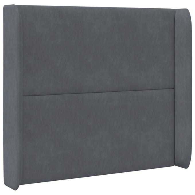 vidaXL - Hoofdbord - oor - Grijs - 80 - x - 16 - x - 4 - cm - Fluweel