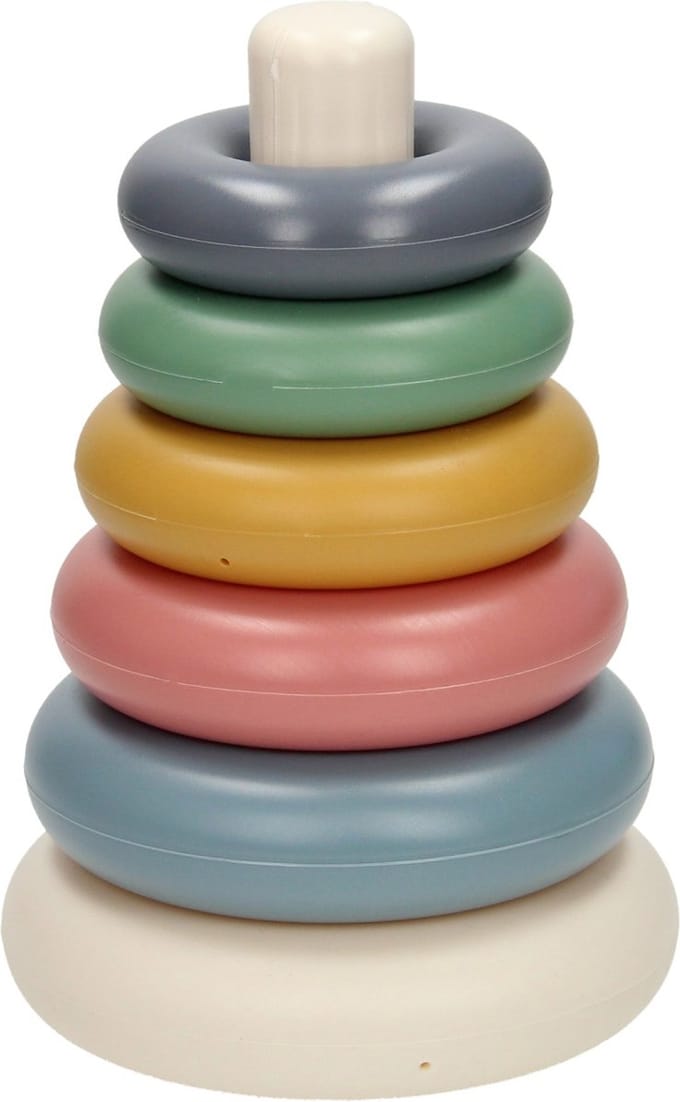 Cavallino Toys Stacking rings Pastel colors 7 pcs.