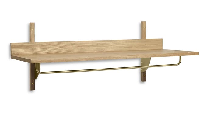 Ferm Living Regal Sector Rack - eiken/messing