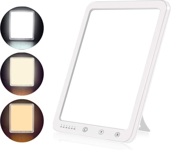 White-label® Daglichtlamp - Lichttherapie Lamp - Bureaulamp Led - Wit