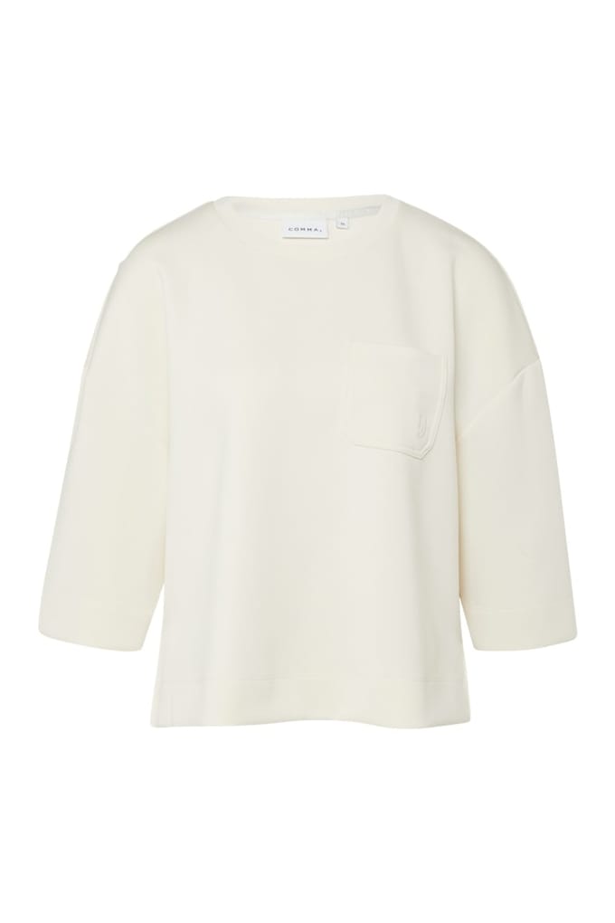 Comma Sweatshirts Offwhite Größe: 44 | Pullover Outlet | Damen | Weiß