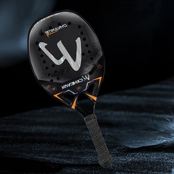 3K Transparant Carbon Strandrackets Strandtennisrackets black