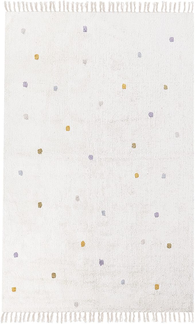 ASTAF - Vloerkleed - Gebroken wit - 140 x 200 cm - Katoen