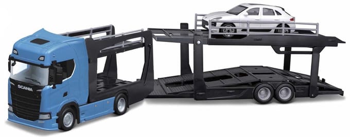 Bburago Scania S730 - Modelauto - Schaal 1:43 - Blauw/Wit/Zwart