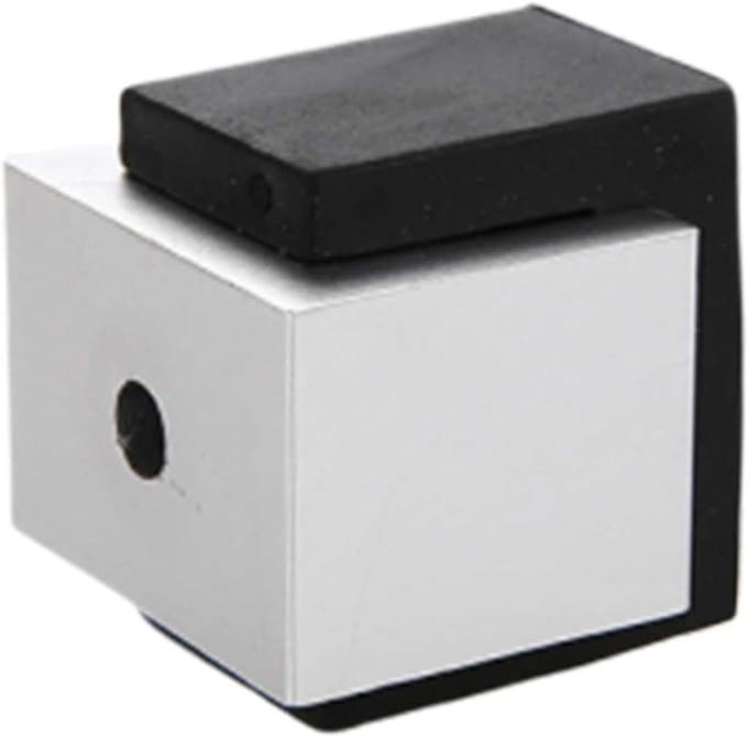 Deurstopper - Muurstopper - Kastdeuren Beveiligen - Antislip Ontwerp - 3x2.7cm - Chroom