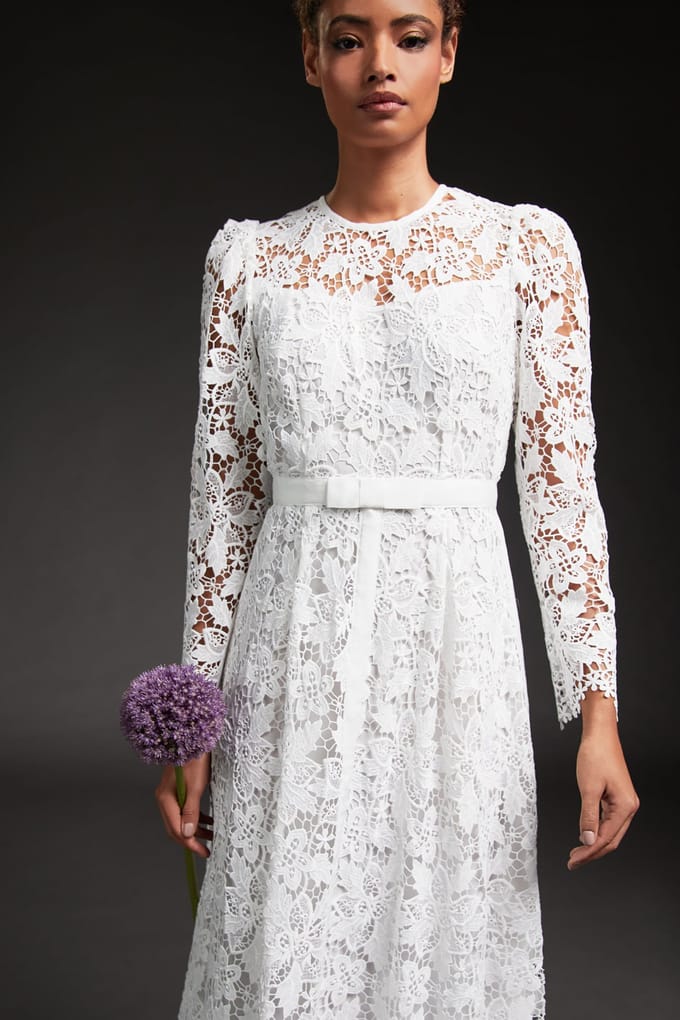 LK Bennett Dr Lila Cream Taglia: 8 | Maxi abiti Outlet | Donna | Bianco