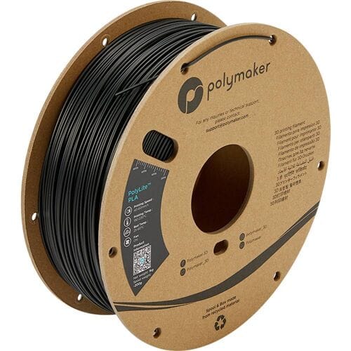 Polymaker PA02001 PolyLite Filament PLA kunststof 1.75 mm 1000 g Zwart PolyLite™ PLA 1 stuk(s)