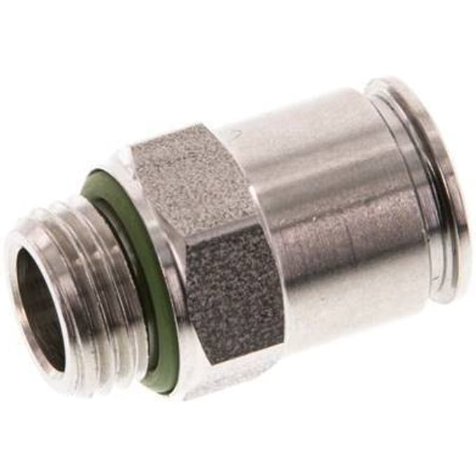 10mm x G1/4'' RVS Insteekfitting Buitendraad FKM