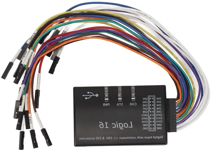 Logica Analysator - USB Tester - Data Analyse - 16 Kanalen - 100m Snelheid - Zwart