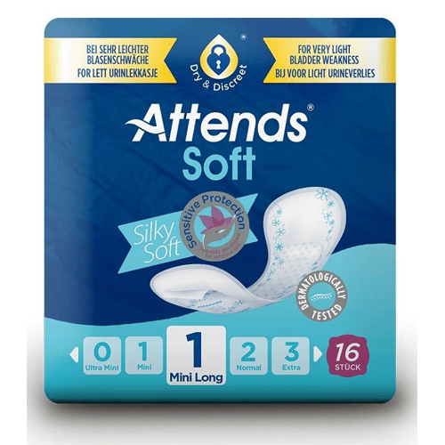 Attends Soft 1 Mini Long - 24 pakken van 16 stuks