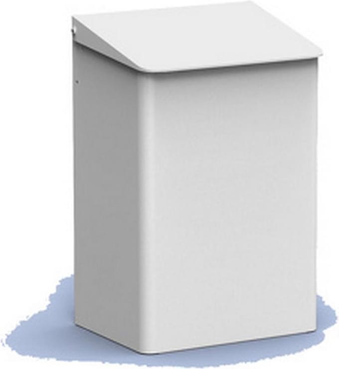 MediQoline | Afvalbak | Gesloten | Wit | Inhoud: 15 liter