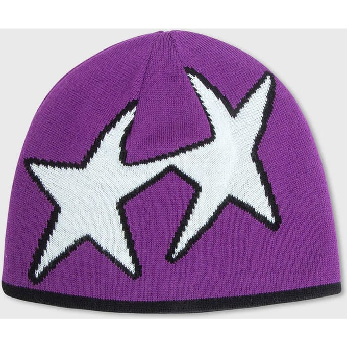 Reversible Icon Black/Purple Beanie