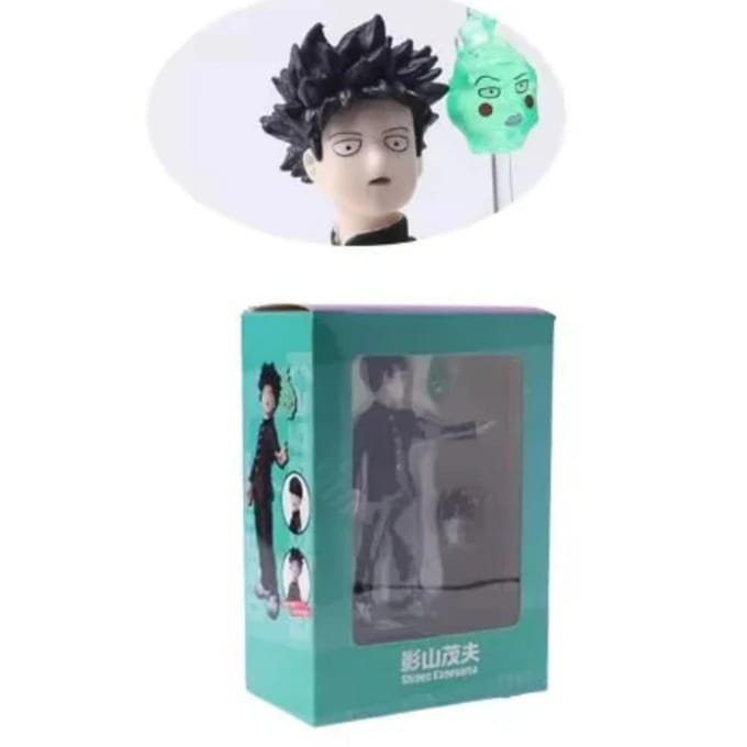 Mob Psycho 100 Shigeo Kageyama met 2 Hoofden Figuur Model Speelgoed 16cm no box gray
