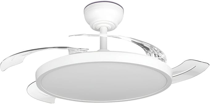 Plafondventilator met Lamp - Brinton Zenin - Aanpasbare Lichtkleur 3000K-4000K-6500K - Afstandsbediening - Dimbaar - Wit
