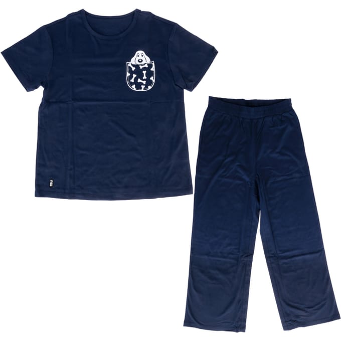 TIAKI Huisdier Pyjama Pet Love maat S, donkerblauwe hond
