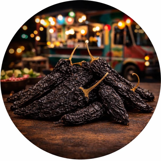 De Kruidenbaron - Pasilla Chilipeper heel - zak 500 gram