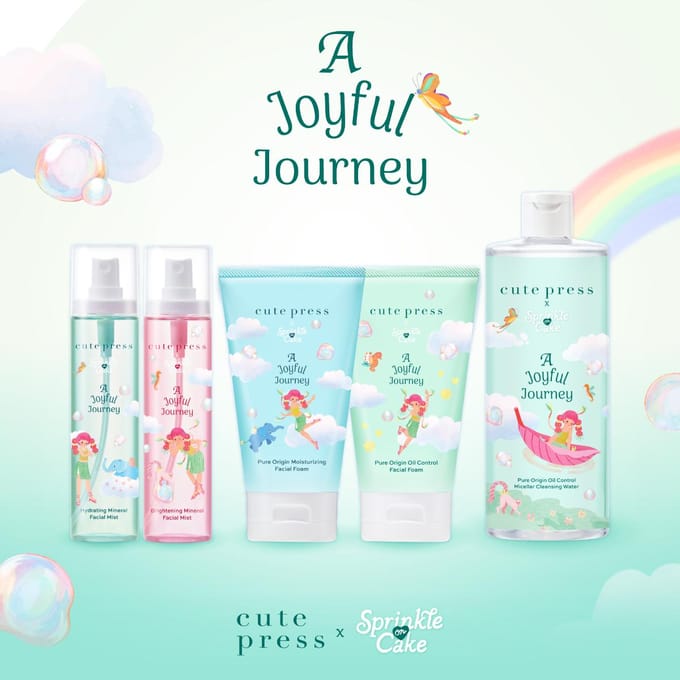 Cute Press A Joyful Journey Brightening Mineral Facial Mist 100 ml. 100 ml. white