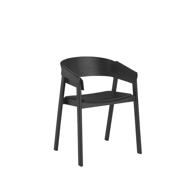 Muuto - Cover stoel met leerbekleding - Leer zwart - bruin