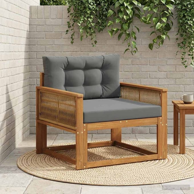 vidaXL - Buiten - Midden - Sofa - Naturel