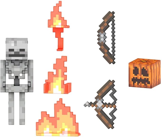 Mattel Minecraft Diamond Level Action Figure Skeleton 14 cm Action Figuur