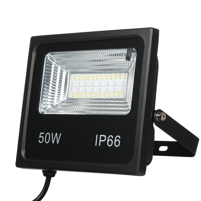Een C85-265V 50W 64LEDs RGBCW LED's schijnwerper buitenlamp IP66 waterbestendig met controller/ 50W