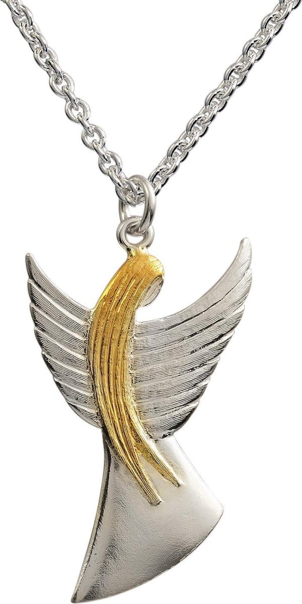 AuBor ®. Hanger. Zilver. Beschermengel.