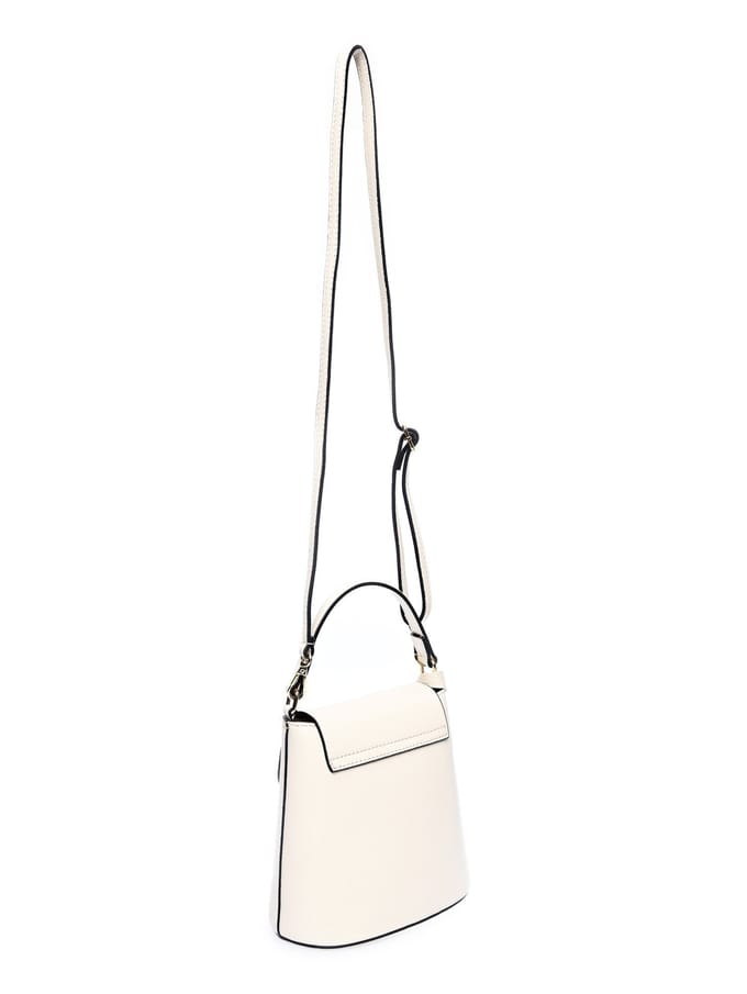 Roberta M Beige Rundleer Tas