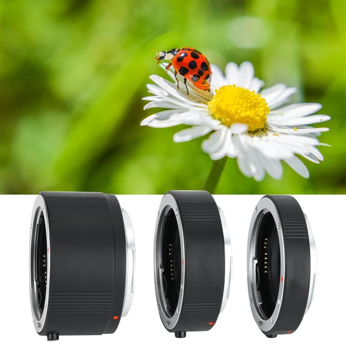 Automatisch Scherpstellende Macro Extension Lens Set 13+20+36mm voor Canon EOS Ef EF S Lens Camera gray