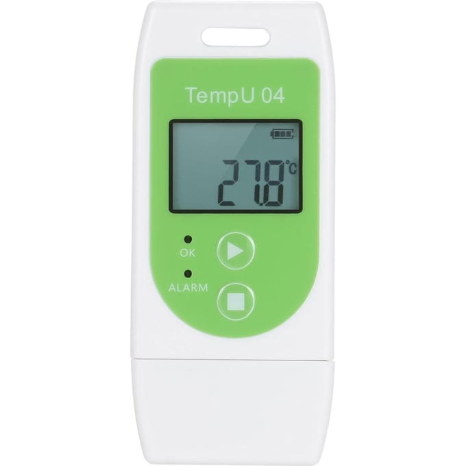 KKmoon Data Logger Multifunctionele USB Temperatuur Datalogger Herbruikbare TEMP Recorder met 32.000 Registraties groen