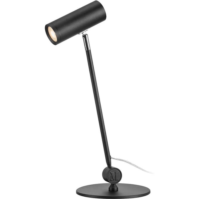 Markslöjd LED tafellamp Arlo, zwart, ijzer, hoogte 52,8 cm, dimbaar